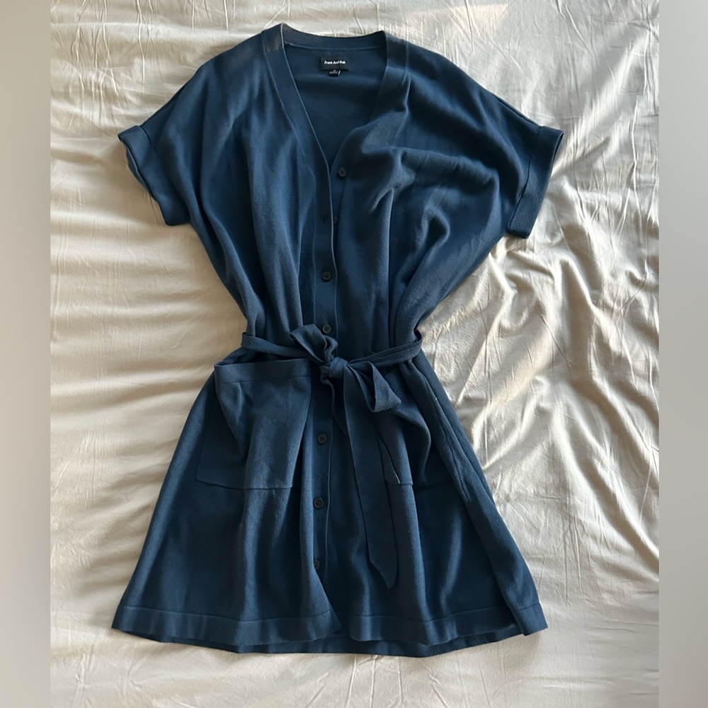 Frank & Oak Knit Button Down Dress